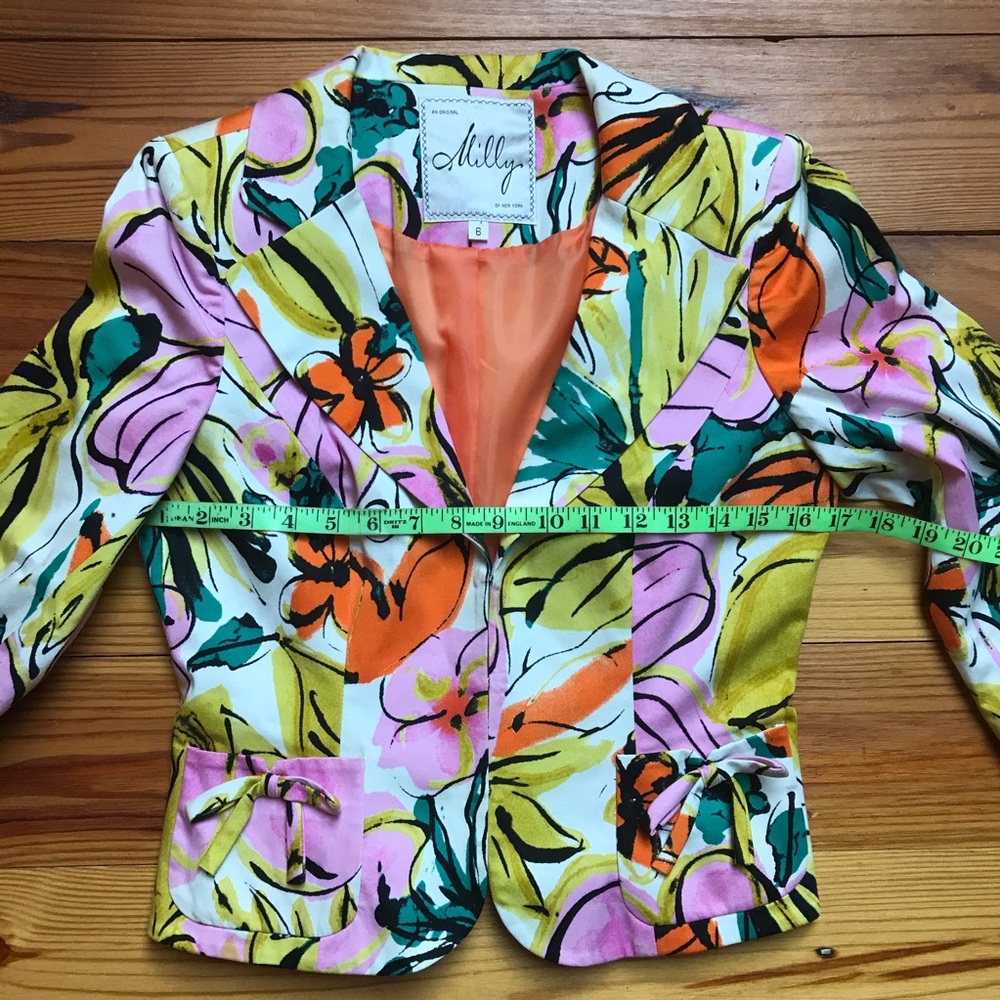 Milly of New York Floral Blazer, EUC, 6 - Picture 8 of 16